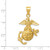 Finejewelers 14k Yellow Gold U.s. Marine Charm