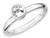 Stackable Expressions Sterling Silver Low 5mm Round White Topaz Stackable Ring - QSK511T5