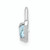 FJC Finejewelers 14k White Gold March Synthetic Birth Month Stone Heart Charm M345WB
