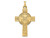 Finejewelers 14k Yellow Gold Cross with Coast Guard Insignia Charm