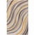 8' x 10' Gray and Yellow Abstract Swirl Patterned Rectangular Hand Tufted Area Rug