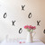 XO XO Peel and Stick Valentine's Day Wall Decals