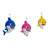 Baby Shark Christmas Tree Ornament 3 Piece Set BK1201SET
