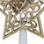 10" Lighted Brown Star with Cut-Out Design Christmas Tree Topper - Clear Lights