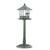39.75" Green Verdigris Gazebo Standing Outdoor Bird Feeder