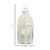 10.5" White Lattice Moroccan Style Hanging Candle Lantern