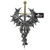 12.25" Gray and Gold Contemporary Dragon Dagger Wall Plaque