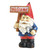 11.25" Blue and Red Welcome Gnome Solar Outdoor Statue