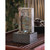 11" Brown Cascading LED Water Tabletop Fountain