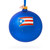 Castillo San Felipe del Morro, San Juan, Puerto Rico Glass Ball Christmas Ornament 4 Inches