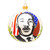 Martin Luther King Jr. MLK Glass Ball Christmas Ornament 4 Inches