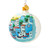 Blue City Chefchaouen, Morocco Glass Ball Christmas Ornament 3.25 Inches