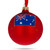 Sydney Opera House, Australia Glass Christmas Ornament 3.25 Inches