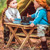 The Queen's Treasures 18 Inch Doll Folding Wood Camp Table and One Chair