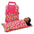 The Queen' Treasures 18 In Doll Carrier and Sleeping Bag, Pink Hearts