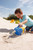 HABA Sand Play Tanker Truck and Funnel for Transporting Water at the Beach, Pool or Sandbox