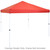 Sunnydaze 12x12 Foot Standard Pop-Up Canopy Shade - Red