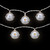 10-Count LED Silver Christmas Bells Fairy Lights, 5.5ft, Copper Wire