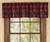 Park Designs Buffalo Check Bear Lined Valance - 60''L - Red