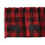 Park Designs Buffalo Check Bear Lined Valance - 60''L - Red