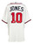 Chipper Jones Signed Atlanta Braves White Majestic Cool Base Baseball Jersey JSA