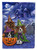 Caroline's Treasures PPP3064GF Cavalier Spaniel Halloween House Flag Garden Size , Small, multicolor