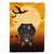 Halloween Wire Haired Dachshund Dapple Flag Canvas House Size BB4394CHF
