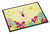 Easter Eggs Chow Chow White Door Mat, Indoor Rug or Outdoor Welcome Mat 18x27 Doormat BB6140MAT