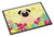 Easter Eggs Pug Fawn Door Mat, Indoor Rug or Outdoor Welcome Mat 18x27 Doormat BB6008MAT