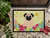 Easter Eggs Pug Fawn Door Mat, Indoor Rug or Outdoor Welcome Mat 24x36 Doormat BB6008JMAT