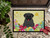 Easter Eggs Pug Black Door Mat, Indoor Rug or Outdoor Welcome Mat 24x36 Doormat BB6006JMAT