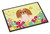 Easter Eggs Pekingnese Red White Door Mat, Indoor Rug or Outdoor Welcome Mat 18x27 Doormat BB6103MAT