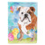 English Bulldog Easter Flag Canvas House Size BB9626CHF