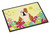 Caroline's Treasures BB6125MAT Easter Eggs English Bulldog Fawn White Indoor or Outdoor Mat 18x27 , 18H X 27W, multicolor