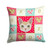 Singapura Cat Love Fabric Decorative Pillow CK5165PW1414