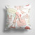 Caroline's Treasures CJ2002-PW-Parent Letter Love in Paris Pink Canvas Fabric Decorative Pillow CJ2002, , multicolor - CJ2002-OPW1414
