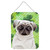 Pug Shamrocks Wall or Door Hanging Prints CK1399DS1216