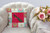 Indian Peacock Peafowl Love Fabric Decorative Pillow CK5352PW1414