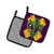 Caroline's Treasures 8133PTHD Mardi Gras Fleur de lis Purple Green and Gold Pair of Pot Holders , 7.5HX7.5W, multicolor