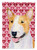 Caroline's Treasures SS4496-FLAG-PARENT Bull Terrier Hearts Love and Valentine's Day Portrait Flag, , multicolor - SS4496GF