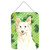 Shamrocks White Collie Wall or Door Hanging Prints CK1782DS1216