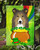 Caroline's Treasures BB1986GF Sheltie St. Patrick's Day Flag Garden Size , Small, multicolor
