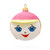 Girl in the Hat Glass Ball Christmas Ornament 3.25 Inches