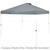 Sunnydaze 12x12 Foot Premium Pop-Up Canopy Shade with Vent - Gray