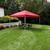 Sunnydaze 12x12 Foot Premium Pop-Up Canopy with Rolling Carry Bag - Red
