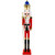 Sunnydaze Balthazar the Protector Indoor Decorative Traditional Christmas Wooden Nutcracker Statue, 48-Inch