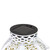 7" White Integrated Floral Pattern Outdoor Solar Lantern with Handle