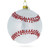 Baseball Glass Christmas Ornament
