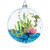 Yellow Fishes in the Fish Tank Glass Christmas Ornament