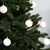 Sunnydaze Indoor Christmas Holiday Tree Shatterproof Bauble Ball Ornaments with Hooks - 2" - White - 25pc